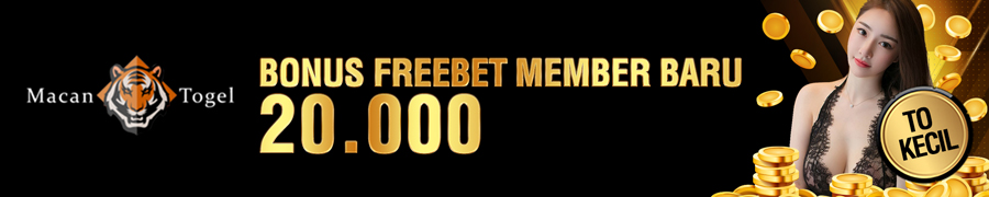 Freebet 20.000 new member langsung